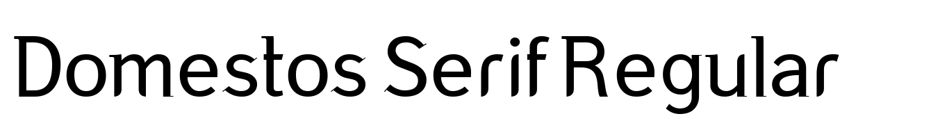 Domestos Serif Regular